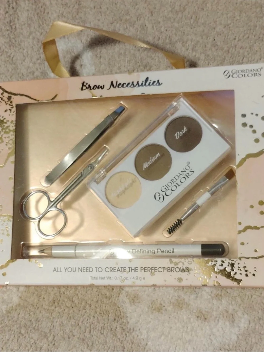 Giordano Colors Brow Necessities Kit – Neutral Brown Set
